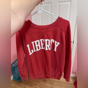 Liberty University 90s red crewneck